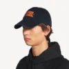 Herre-logo-cap i marineblå