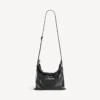 Herre-shopper med støvpose, crossbody-veske, medium, i svart