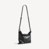 Herre-shopper med støvpose, crossbody-veske, medium, i svart