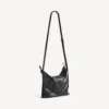 Herre-shopper med støvpose, crossbody-veske, medium, i svart