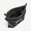 Herre-shopper med støvpose, crossbody-veske, medium, i svart