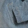 Herrejakke med hette i mørkeblå denim