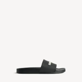 Herresandaler til bassenget i svart/hvitt