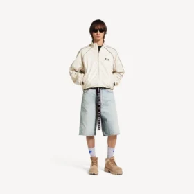 Herreshorts med belter i lyseblått