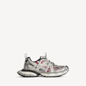 Herresneaker 3XL Extreme Laces B i grå/sølv/rød/svart