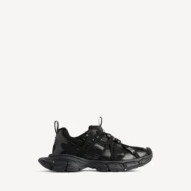 Herresneaker i størrelse 3XL med ekstreme snørebånd i svart