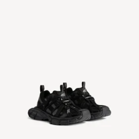 Herresneaker i størrelse 3XL med ekstreme snørebånd i svart