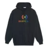 Hettegenser med broderi, svart 570798TEV501000