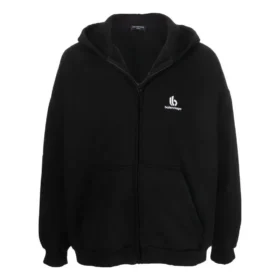 Hettegenser med glidelås og brodert logo «Black» 674719TLVH81070 Hettegenser med glidelås og brodert logo «Black» 674719TLVH81070