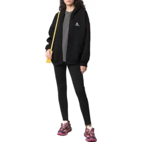 Hettegenser med glidelås og brodert logo «Black» 674719TLVH81070 Hettegenser med glidelås og brodert logo «Black» 674719TLVH81070