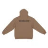 Hettegenser med logo på ryggen, normal passform «Brown» 600583TMVF57761