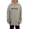 Hettegenser med uskarpt logo og slitt look «Grey» 661711TKVD68174