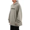 Hettegenser med uskarpt logo og slitt look «Grey» 661711TKVD68174