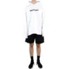 Hettegenser med uskarpt logo og slitt look «White» 661711TKVD69040