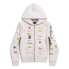 Hettegensere med glidelås i forretningsengelsk stil «Off White» 788243TQVH69016