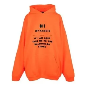 «Hi My Name Is»-Hettegensere «Fluorescent Orange Black» 651799TKVK57513