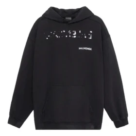 Håndtegnet Balenciaga-hettegenser, medium passform «Black» 600583TOVO61070