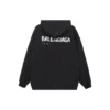 Håndtegnet Balenciaga-hettegenser, medium passform «Black» 600583TOVO61070