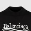 Håndtegnet Balenciaga-T-skjorte «Black» 641675TNVE71197