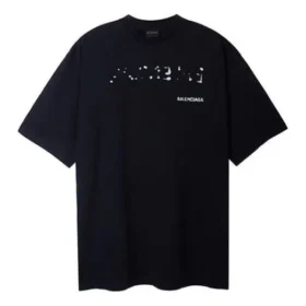 Håndtegnet Balenciaga-T-skjorte, stor passform «Black» 641675TOVO51070