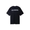 Håndtegnet Balenciaga-T-skjorte, stor passform «Black» 641675TOVO51070