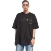 Håndtegnet Balenciaga-T-skjorte, stor passform «Black» 641675TOVO51070