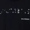 Håndtegnet Balenciaga-T-skjorte, stor passform «Black» 641675TOVO51070