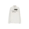 Håndtegnet BB-skjorte med lange ermer i oversized-modell «White» 725722TYB189000