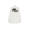 Håndtegnet BB-skjorte med lange ermer i oversized-modell «White» 725722TYB189000
