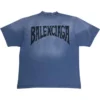Håndtegnet T-skjorte «Blue» 764235TPVU42671