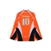 Hockey-T-skjorte med paneler og lange ermer «Orange» 657105TKV247074