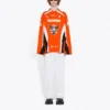 Hockey-T-skjorte med paneler og lange ermer «Orange» 657105TKV247074