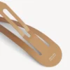 Holli XXL-klipsett for kvinner, 2 stk., i beige/skinnende sølv