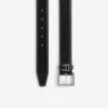 Hourglass belt for men in black