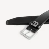Hourglass belt for men in black