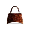 Hourglass liten håndveske med skilpaddeskallmønster «Brown» 5935462AAZK2126