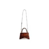 Hourglass liten håndveske med skilpaddeskallmønster «Brown» 5935462AAZK2126