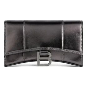 Hourglass-lommebok med kjede, metallisert «Grey» 6560502AAVG1314
