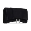 Hourglass Velvet Jersey Wallet On Chain «Black» 6560502AAPT1000