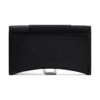 Hourglass Velvet Jersey Wallet On Chain «Black» 6560502AAPT1000