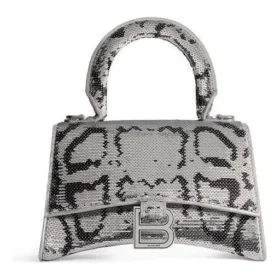 Hourglass Xs-håndveske med kjede-broderi «Silver» 7204712AARN8110