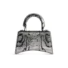 Hourglass Xs-håndveske med kjede-broderi «Silver» 7204712AARN8110