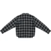 Hybrid-skjorte med V-hals «Anthracite Black White» 704271T41301163