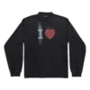I Love langermet T-skjorte, medium passform «Black» 744449TOVH39034