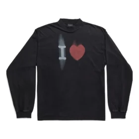 I Love langermet T-skjorte, medium passform «Black» 744449TOVH39034 I Love langermet T-skjorte, medium passform «Black» 744449TOVH39034