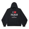 I Love Paris Balenciaga-hettegensere, stor passform «Black Faded» 803265TRVM61041