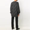 Intarsia-strikket genser med logo «Grey» 625970T31781262