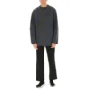 Intarsia-strikket genser med logo «Mørk grå» 623283T15671035