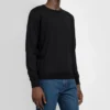 Interlocked BB-genser med trykk på ryggen «Black Blue» 583117T14391710