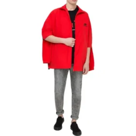 Jakke med dobbel erme og glidelås «Red» 602278TG0116010
